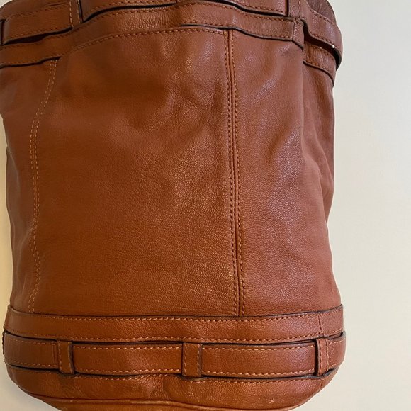 SOLD♥ Authentic Michael Kors Camel Bucketbag - Picture 6 of 12